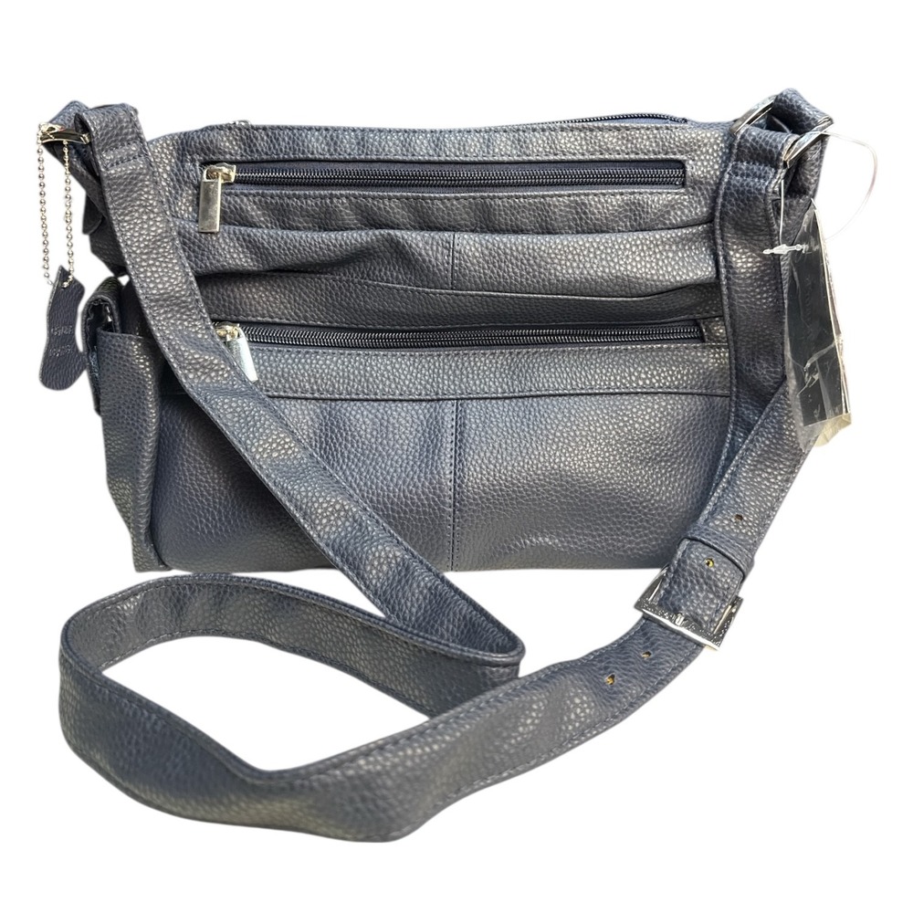 D'Margeaux NY Crossbody Bag Black Genuine Leather Purse Limited Edition NWT